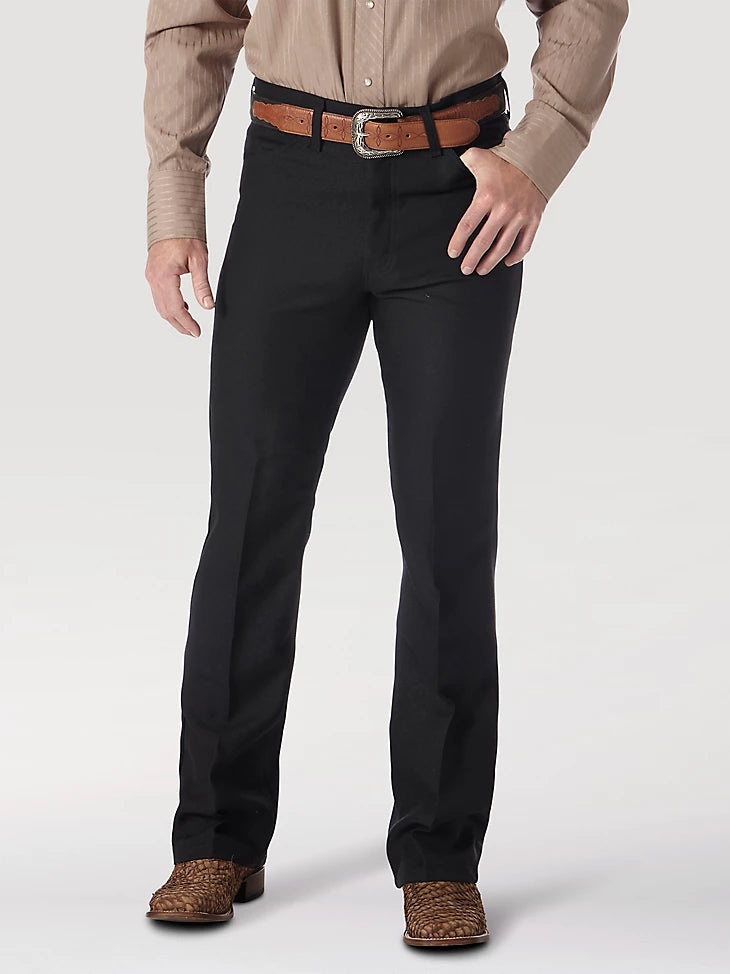 wrangler polyester dress pants Men's Wrangler Black Poly Dress Pant