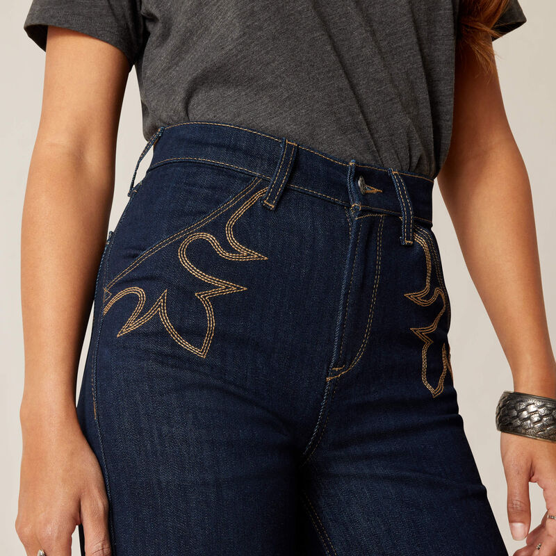 Women's Ariat Ultra High Rise Wide Leg Western Jean