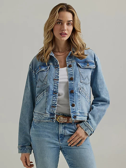 Women's Wrangler Cowboy Denim Jacket | Let's Ride Boots and Apparel
