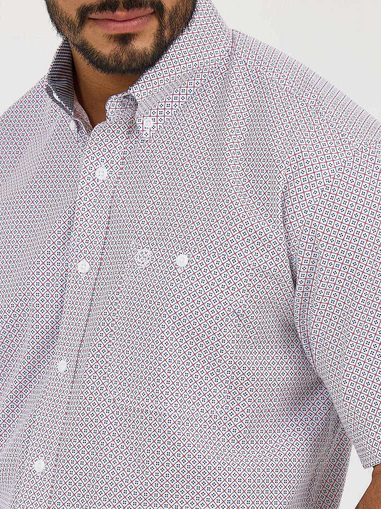 george men's short sleeve dress shirt George Men's Dress Shirt with Short Sleeves, Sizes S-3xl, White