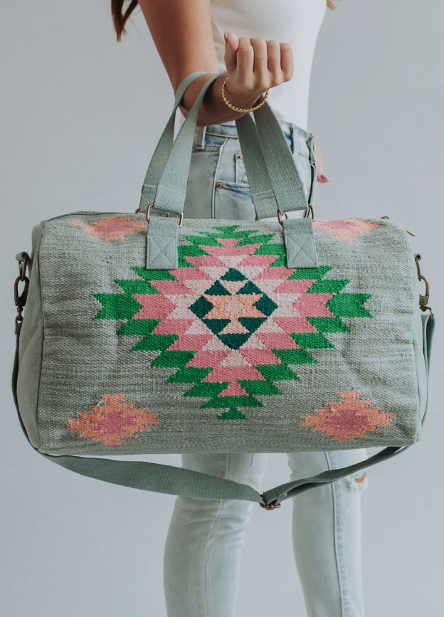 Panache Aztec Duffle Slate Grn | Let's Ride Boots and Apparel