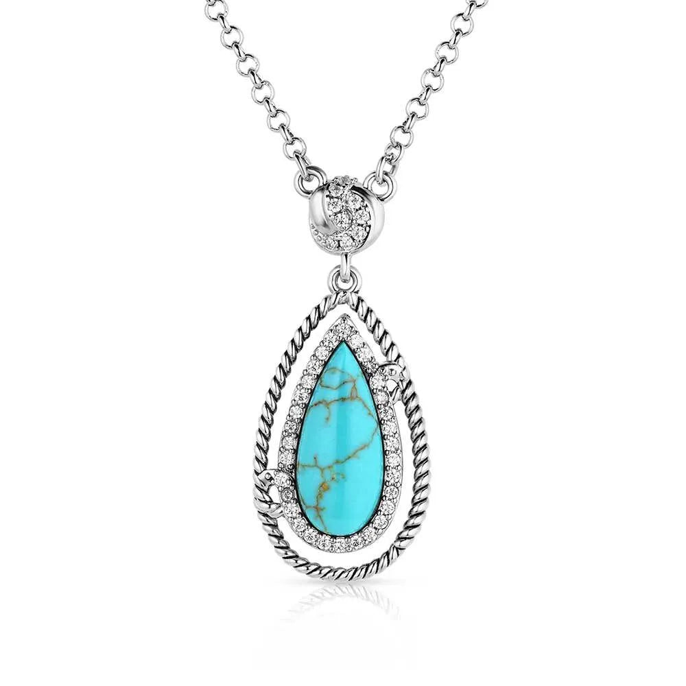 Montana Silversmiths Tied & True Turquoise Necklace