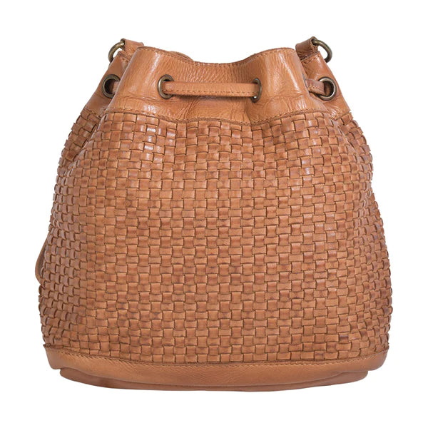 Deux Lux woven handbag
