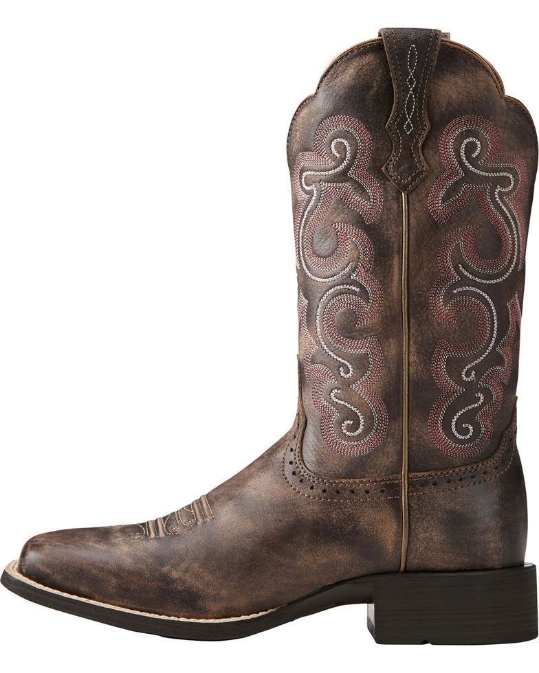 Women's Ariat Round Up Square Toe Western Boot