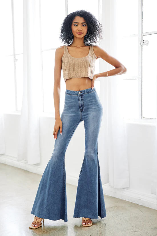 Free People Women's Just Float On High Rise Flare Jeans