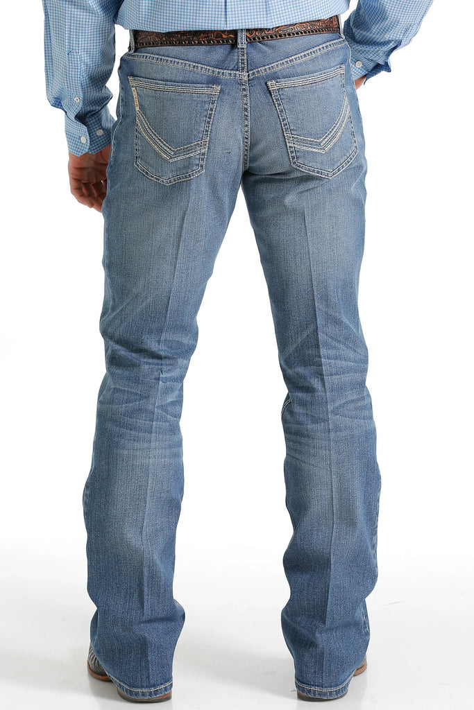 Stonewash Bootcut Fit Stretch Jeans