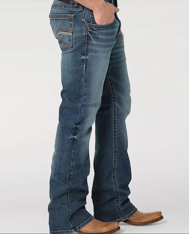Rock 47 Slim Fit Bootcut Leg Jeans in Six Strings by Wrangler 112325805