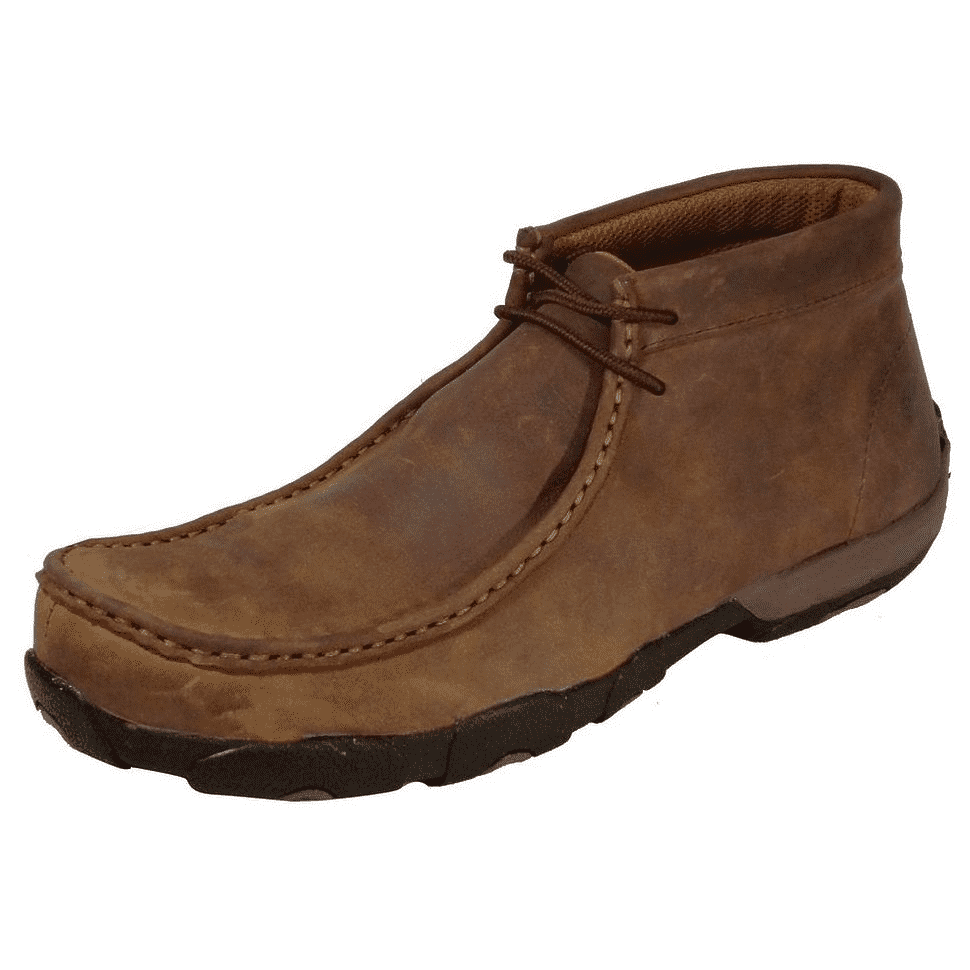 Men s Twisted X Driving Mocs Steel Toe Lace Up Work Shoe Let s