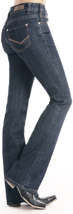 Women's Rock Revival Shell Pink Boot Cut Jean