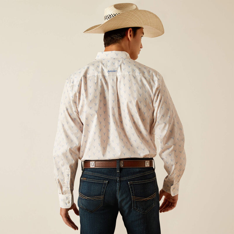Men's Ariat Wrinkle Free Ridge Long Sleeve Button Down Shirt