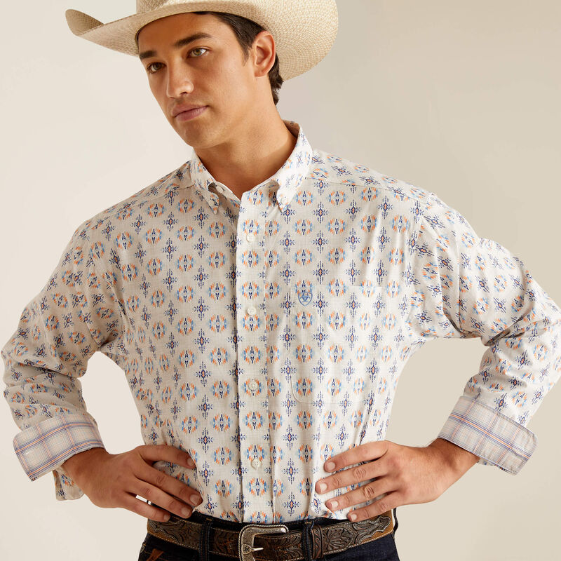 Men's Ariat Wrinkle Free Remington Long Sleeve Button Down Shirt