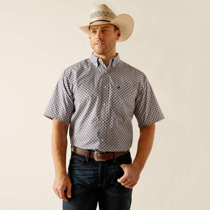 Men's Ariat Denver Short Sleeve Button Down Shirt