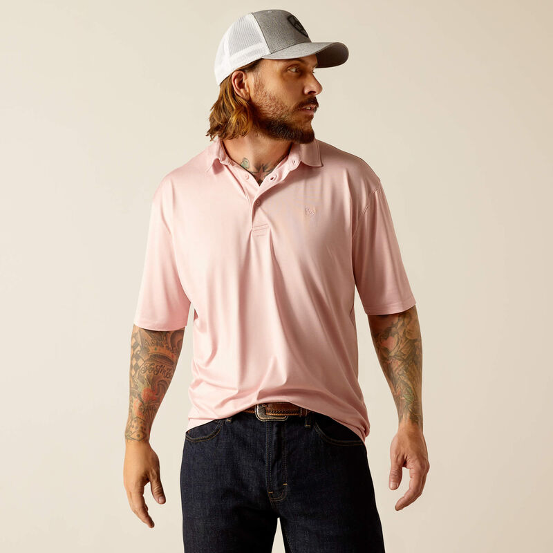 Men's Ariat Pink Charger 2.0 Polo