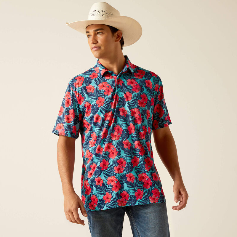 Men's Ariat All Over Print Polo