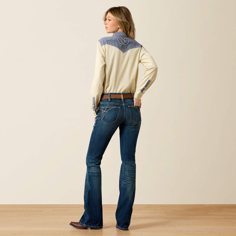 Women's Ariat Mid Rise Fiano Boot Cut Jean | Let's Ride Boots and Apparel