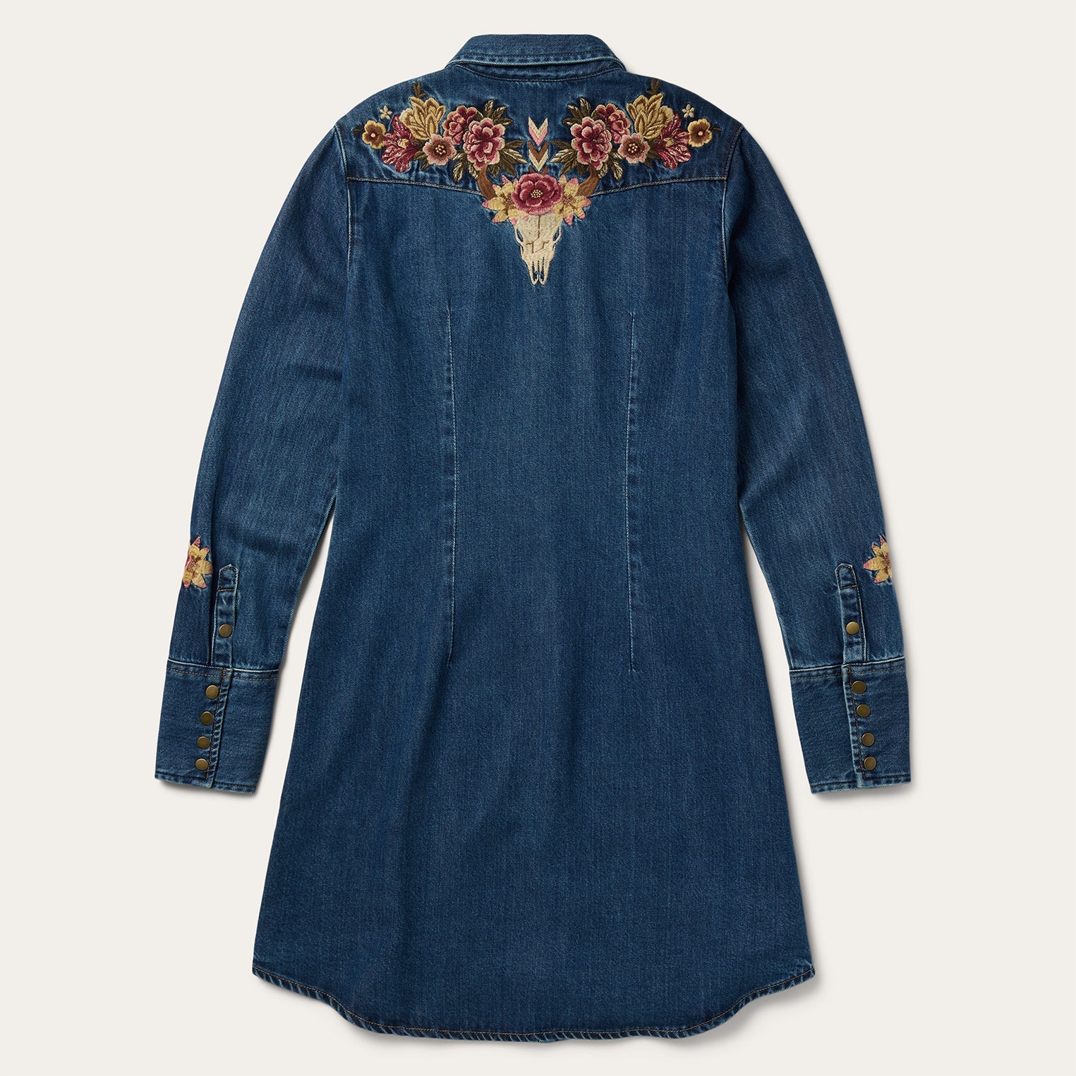 sachin and babi light blue dress Theory Womens Cap Sleeve Shift Dress  Embroidered Midi Dress With Chain  Stitch Detail