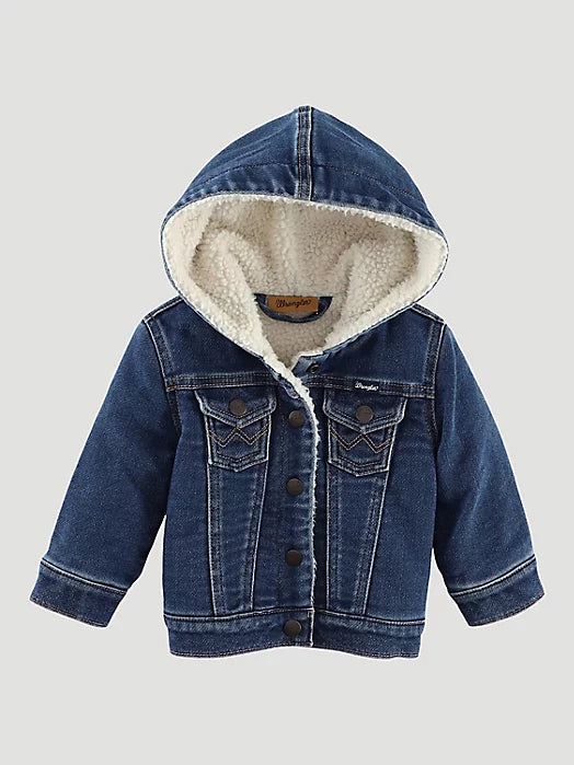 Baby Wrangler Sherpa Lined Denim Jacket