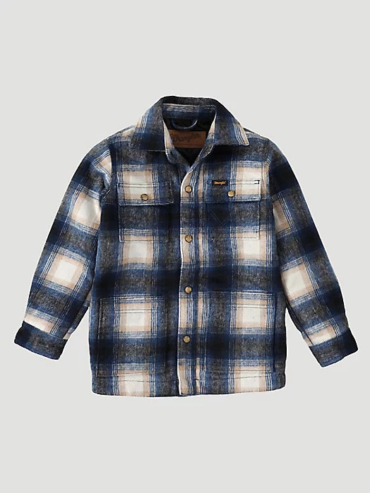 Boy's Wrangler Flannel Shirt Jacket