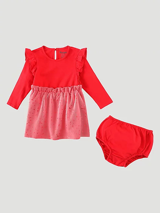 Baby Girl Wrangler Red Dress Set