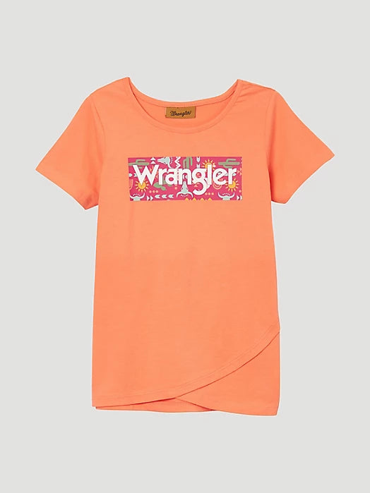 Girl's Wrangler Short Sleeve Logo Graphic Tee