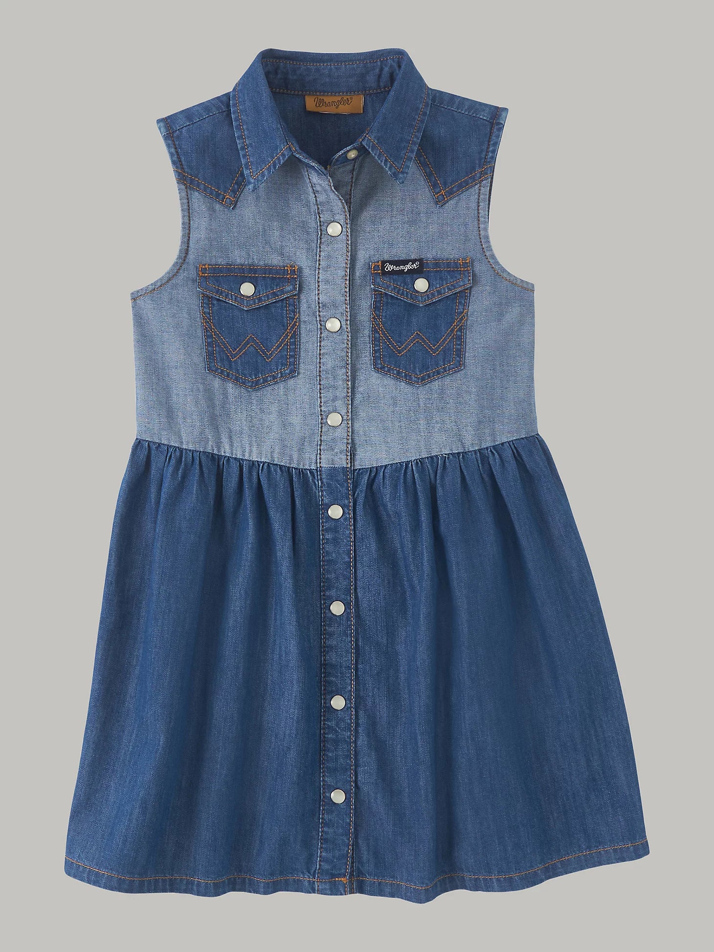 white christmas dresses Girls Denim Dress main image 0