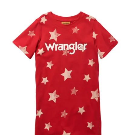 Girl's Wrangler Short Sleeve Star Tee Shirt Dress