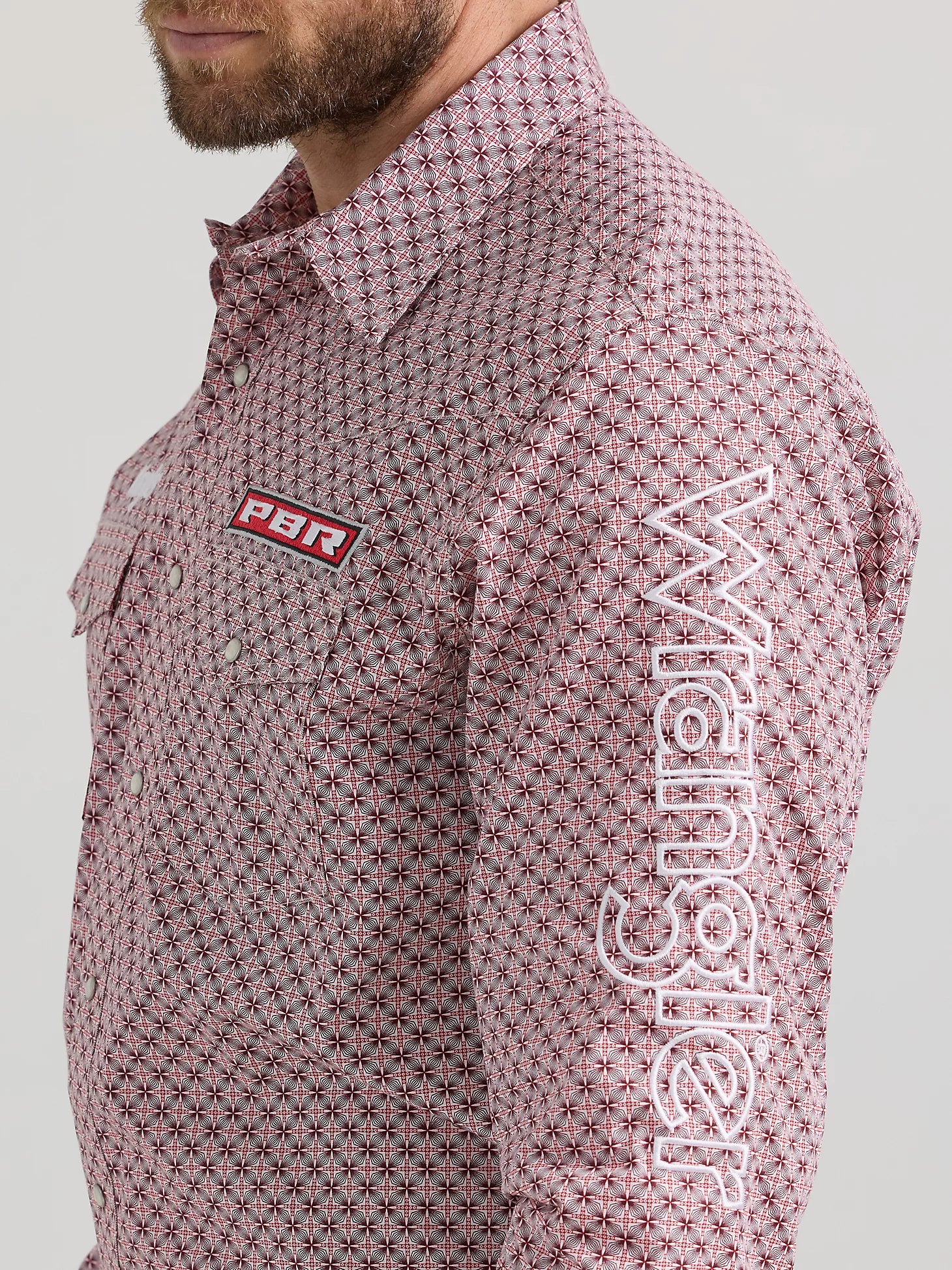 pbr dress shirts Wrangler Mens L/S PBR Shirt 112359482 Haegles Western Wear