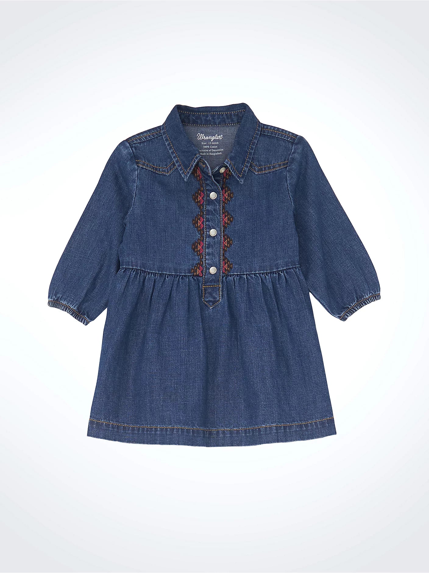 white christmas dresses KIDPIK Girls Sleeveless Tiered Denim Dress, Size: 2T main image 0