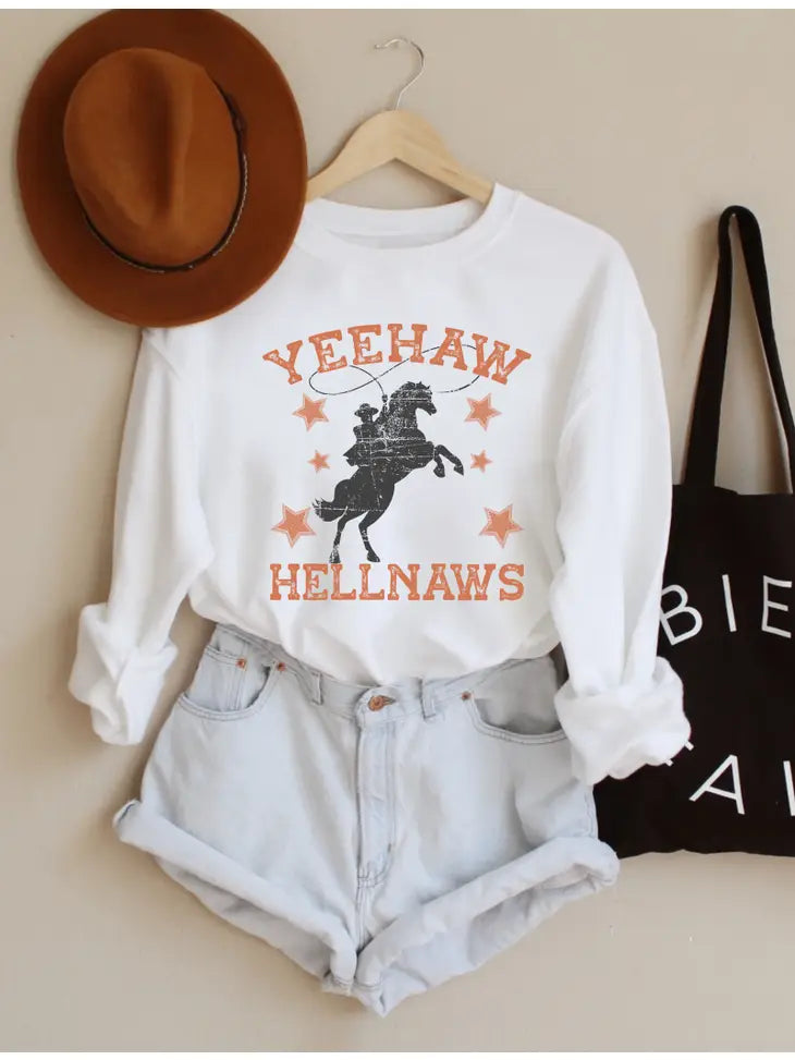 Women's Yeehaw Hellnaws Crewneck Sweatshirt