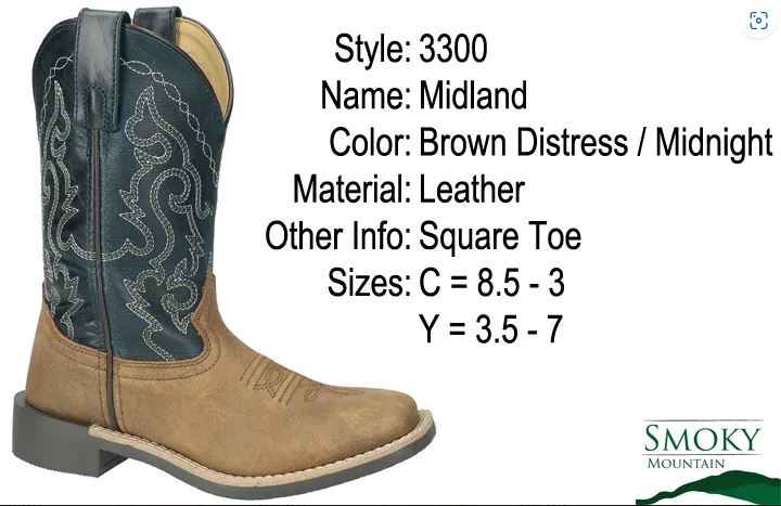 Kid's Smoky Mountain Midland Boot