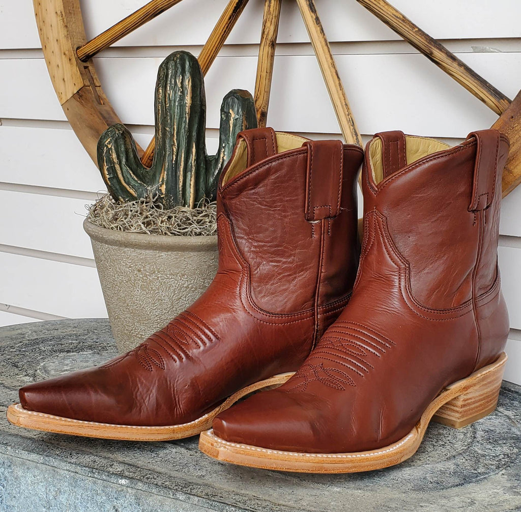 Boots Rilely Women's Stetson Riley Cognac Calf Boot | Let's Ride Boots and Apparel