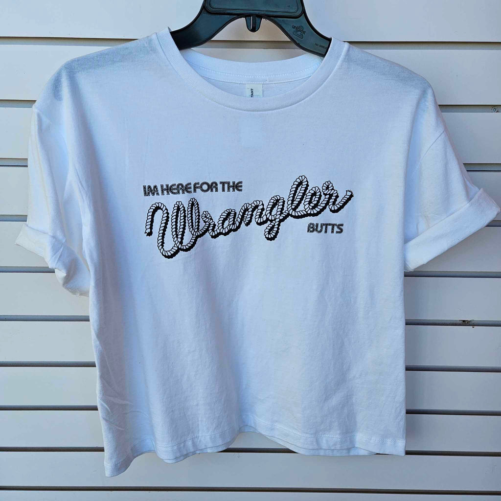 Women's Here for the Wrangler Butts Graphic Tee