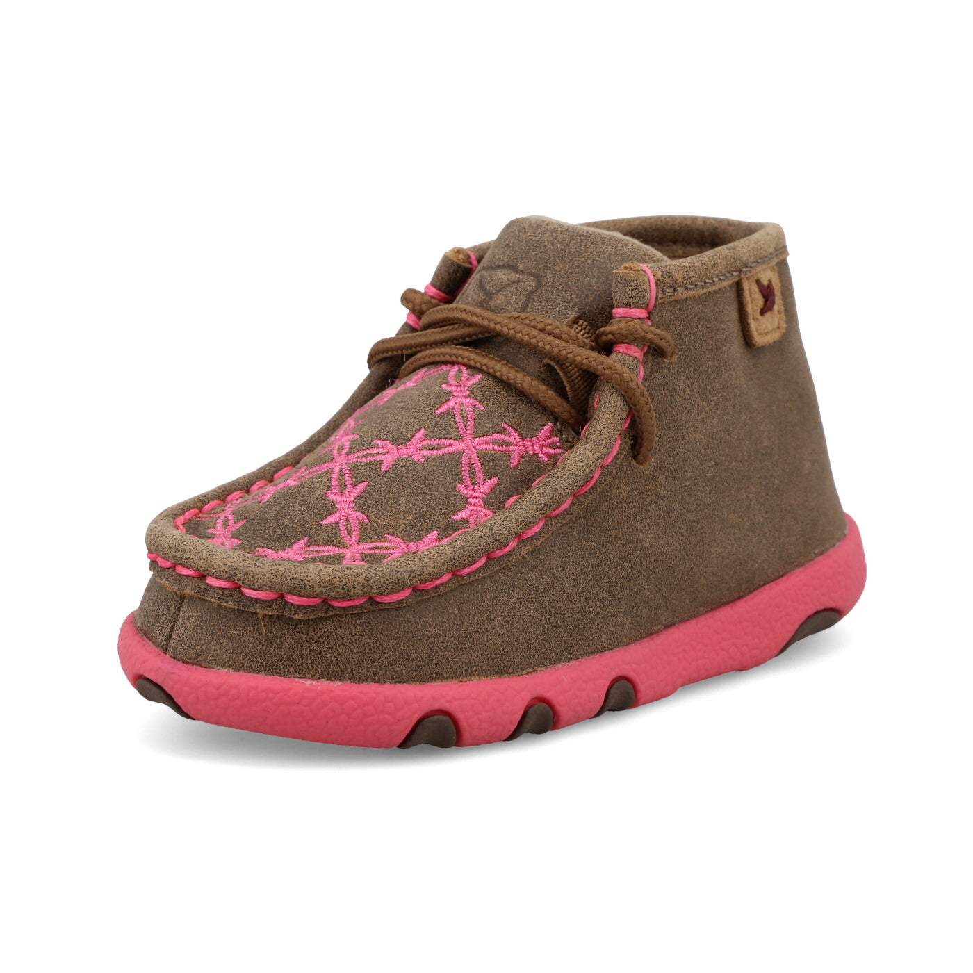 Twisted X Bomber/Neon 2024 Pink Kid's Driving Mocs