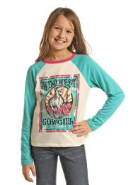 Girl's Rock & Roll Cowgirl Club Graphic Tee
