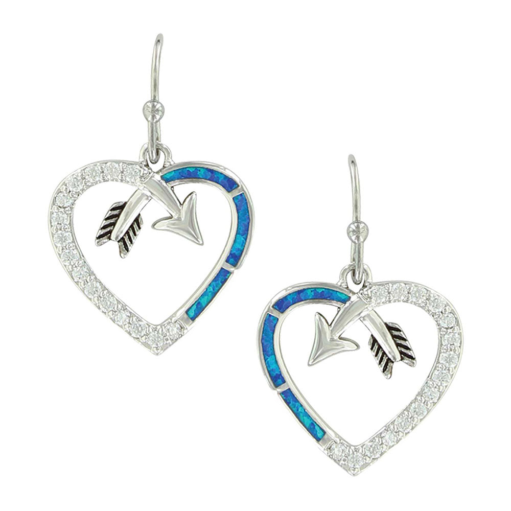 Montana Silversmiths Arrow to My Heart Earrings