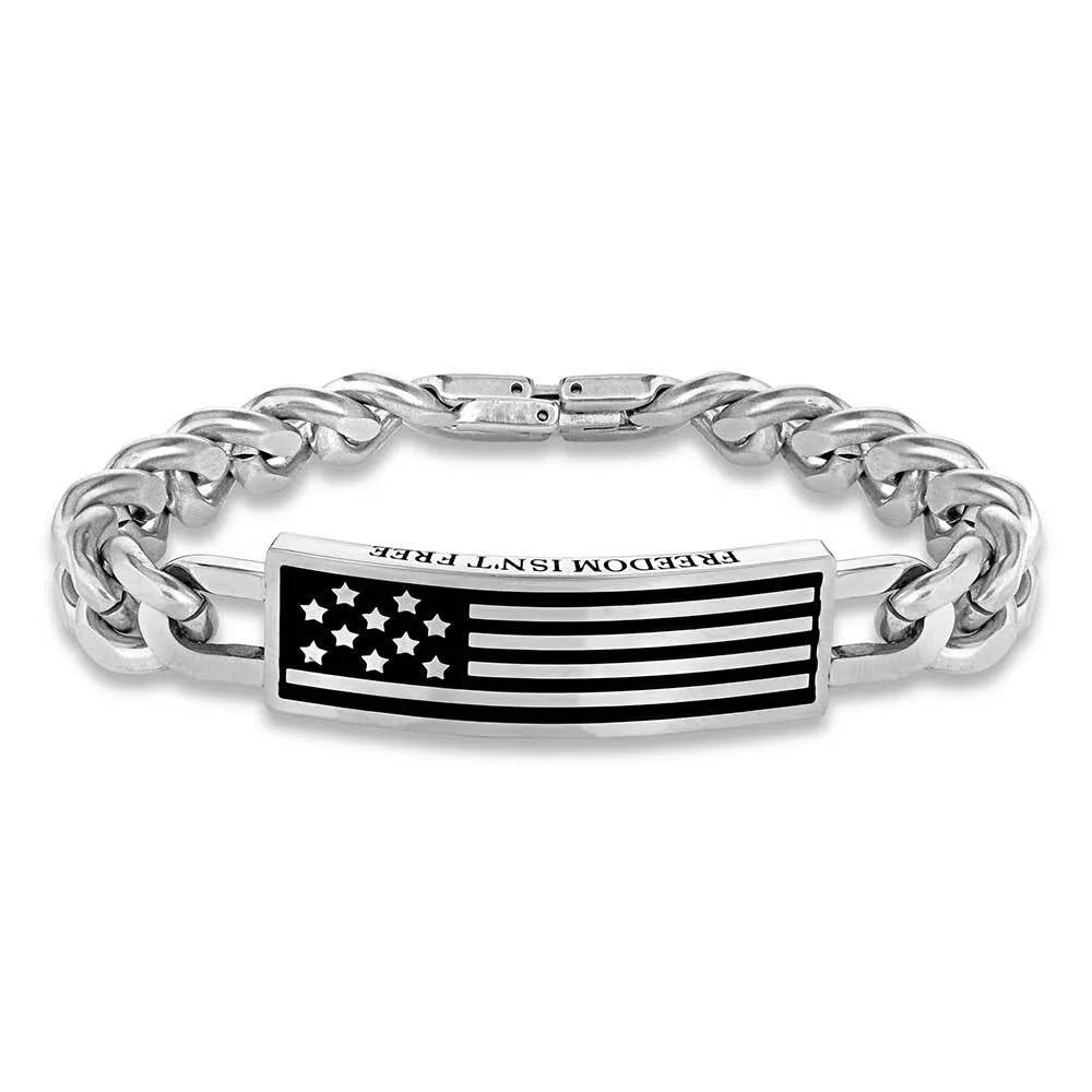 Montana Silversmiths Freedom Free Flag Bracelet