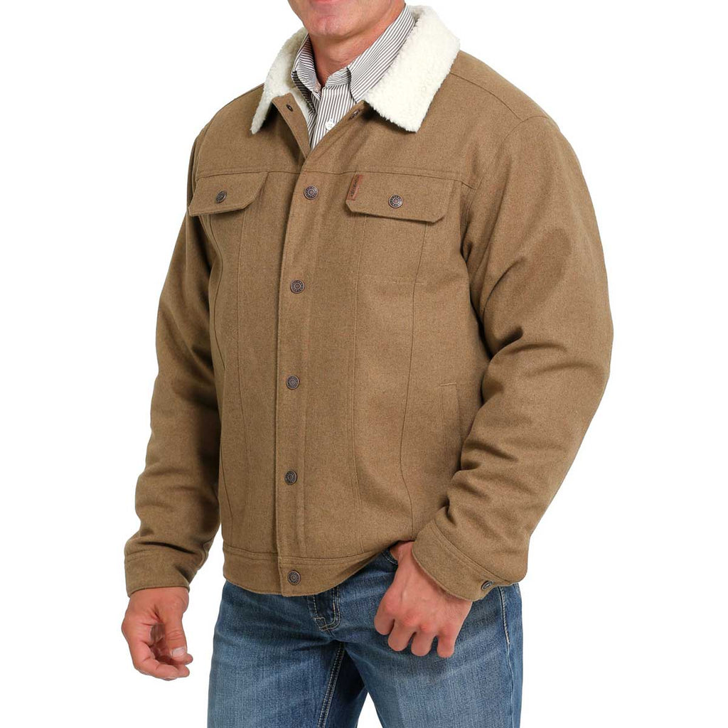 Men's Cinch Conceal Carry Brown Trucker Jacket