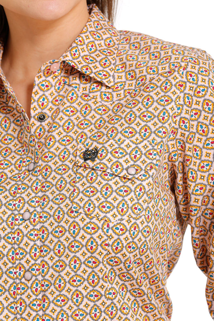 Women's Cinch Multi Print Long Sleeve Snap Shirt