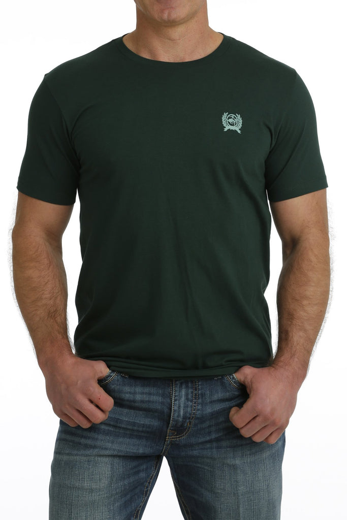 Men's Cinch Hunter Green Logo Graphic Tee