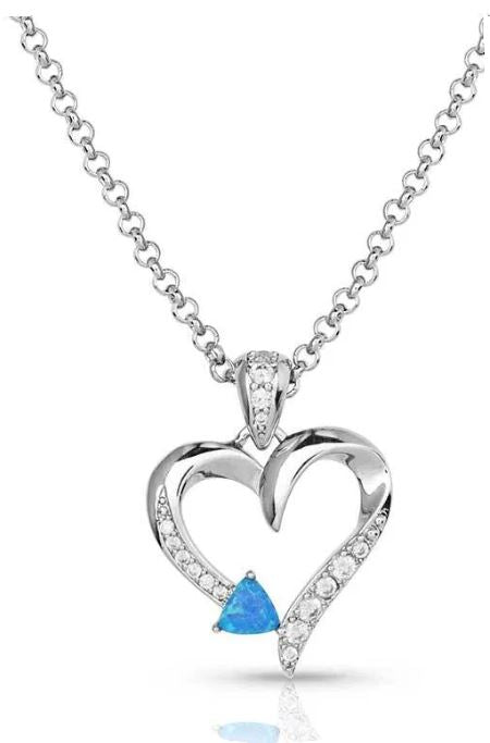 Montana Silversmiths Love Everlasting Opal Necklace