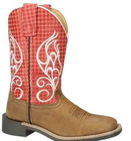 Kid's Smoky Mountain Rodeo Brown/Rust Boots