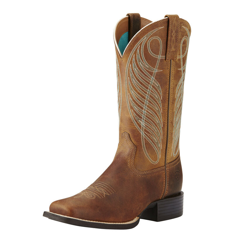Women's Ariat Round Up Wide Square Toe Boot
