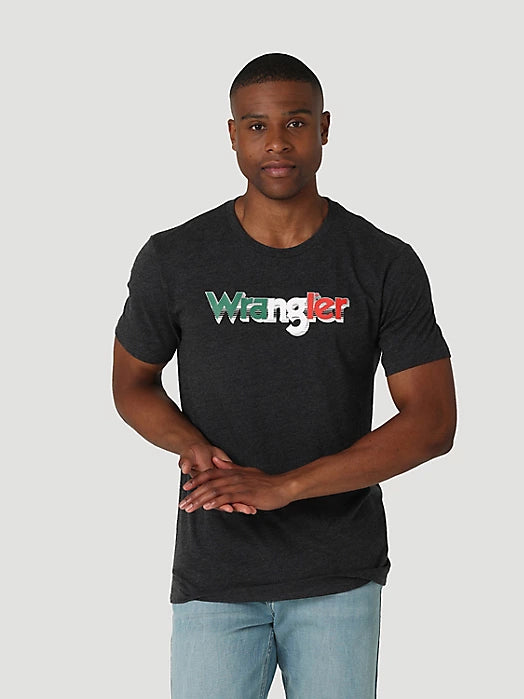 Men's Wrangler Mexico Flag Logo Tee