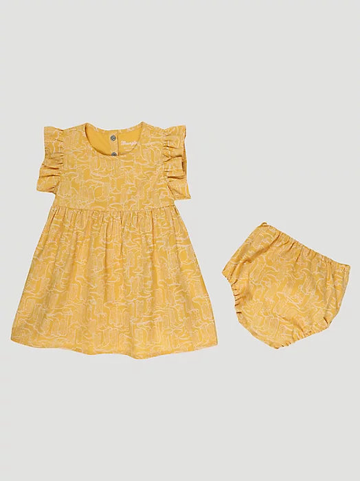 Baby Wrangler Yellow Boot Dress