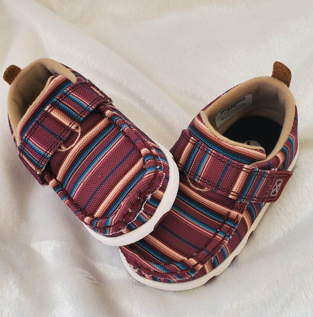 Infant Twisted X Hooey Mauve Serape Shoe