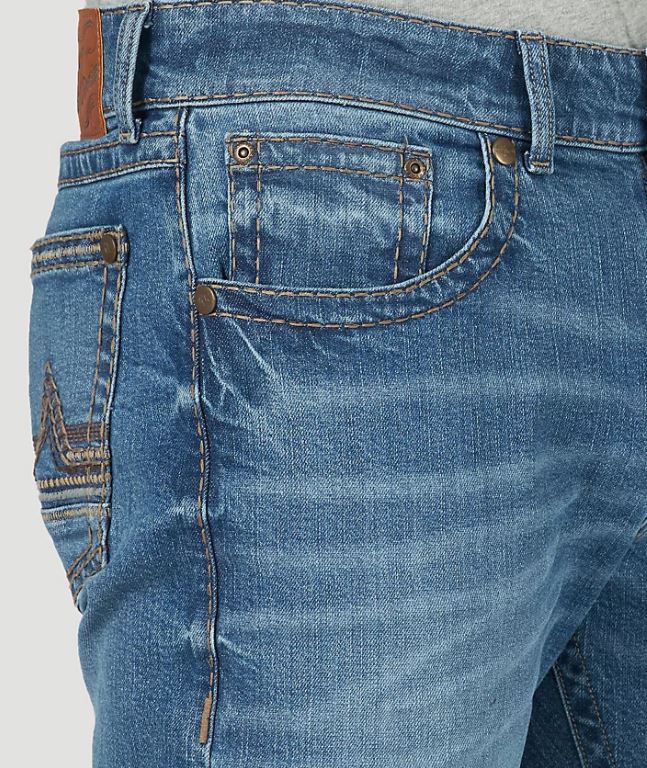 Men's Wrangler Rock 47 Bayshore Slim Bootcut Jean Let's Ride