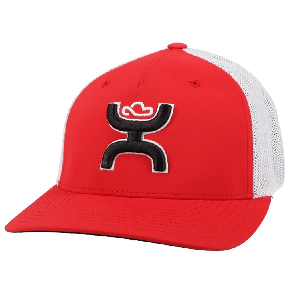 Hooey Coach Red/White Logo FLexfit Hat