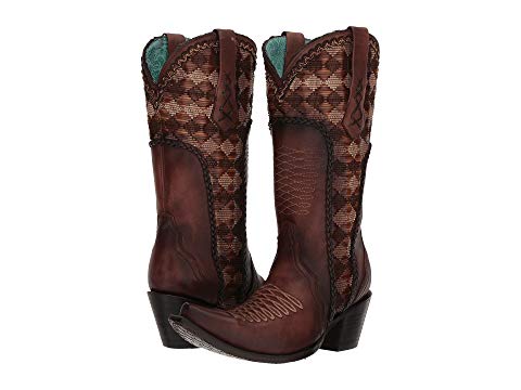 Women's Corral Honey Embroidery & Woven Detail Boot