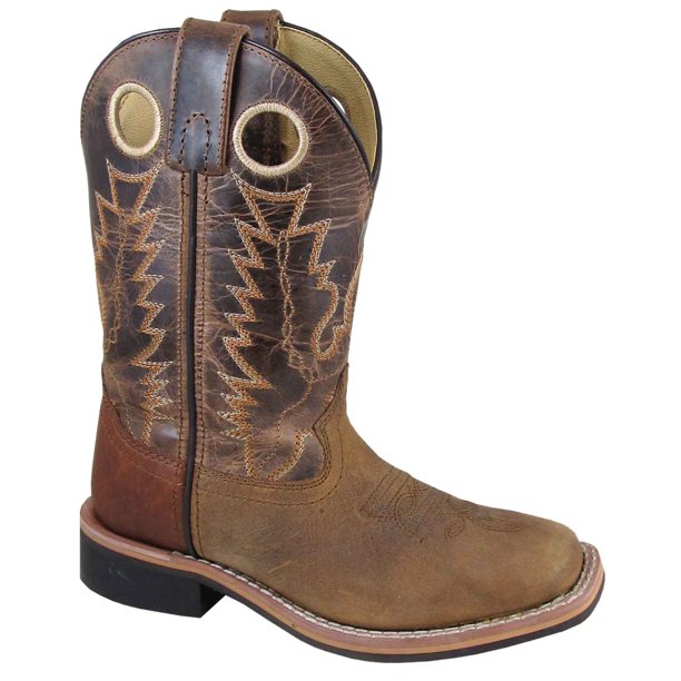 Kid's Smoky Mountain Jesse Brown Square Toe Cowboy Boot