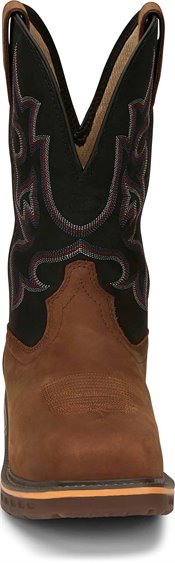 NEW JUSTIN BOOTS men\'s nano comp-toe commander resistor work boot in russet/turq Justin Men main image 4